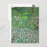 Gustav Klimt - Tuinbouwlandschap en heuvel Briefkaart<br><div class="desc">Tuinbouwlandschap met een heuvel - Gustav Klimt,  Oil on Canvas,  1916</div>