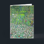 Gustav Klimt - Tuinbouwlandschap en heuvel Kaart<br><div class="desc">Tuinbouwlandschap met een heuvel - Gustav Klimt,  Oil on Canvas,  1916</div>