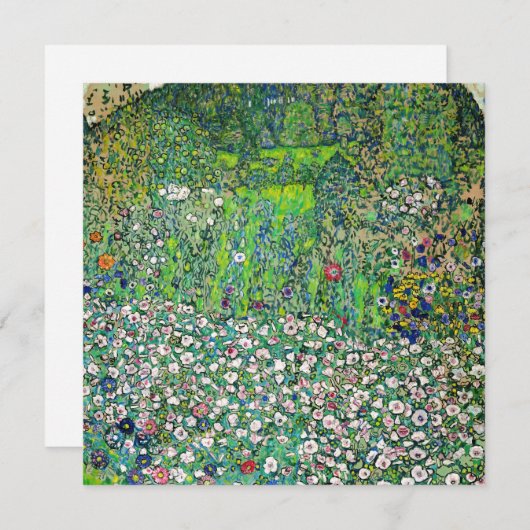 Gustav Klimt - Tuinbouwlandschap en heuvel Kaart (Voorkant / Achterkant)