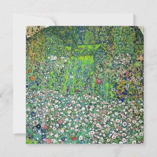 Gustav Klimt - Tuinbouwlandschap en heuvel Kaart (Voorkant)