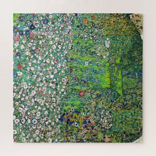 Gustav Klimt - Tuinbouwlandschap en heuvel Legpuzzel (Horizontaal)
