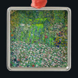 Gustav Klimt - Tuinbouwlandschap en heuvel Metalen Ornament<br><div class="desc">Tuinbouwlandschap met een heuvel - Gustav Klimt,  Oil on Canvas,  1916</div>