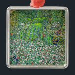 Gustav Klimt - Tuinbouwlandschap en heuvel Metalen Ornament<br><div class="desc">Tuinbouwlandschap met een heuvel - Gustav Klimt,  Oil on Canvas,  1916</div>