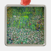 Gustav Klimt - Tuinbouwlandschap en heuvel Metalen Ornament (Voorkant)