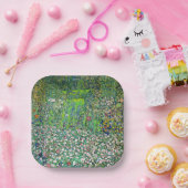 Gustav Klimt - Tuinbouwlandschap en heuvel Papieren Bordje (Feest)