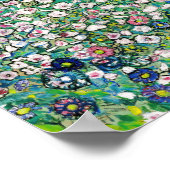 Gustav Klimt - Tuinbouwlandschap en heuvel Poster (Hoek)