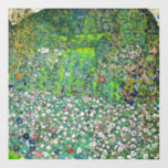 Gustav Klimt - Tuinbouwlandschap en heuvel Raamsticker<br><div class="desc">Tuinbouwlandschap met een heuvel - Gustav Klimt,  Oil on Canvas,  1916</div>