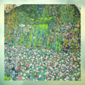 Gustav Klimt - Tuinbouwlandschap en heuvel Raamsticker (Vel 3)