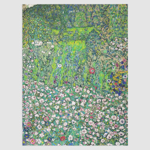 Gustav Klimt - Tuinbouwlandschap en heuvel Tissuepapier