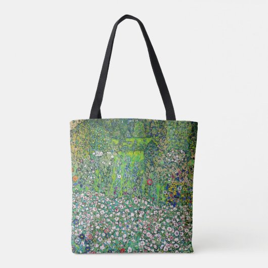 Gustav Klimt - Tuinbouwlandschap en heuvel Tote Bag (Achterkant)