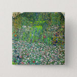 Gustav Klimt - Tuinbouwlandschap en heuvel Vierkante Button 5,1 Cm<br><div class="desc">Tuinbouwlandschap met een heuvel - Gustav Klimt,  Oil on Canvas,  1916</div>