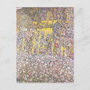 Gustav Klimt - Tuinbouwlandschap met heuveltop Briefkaart