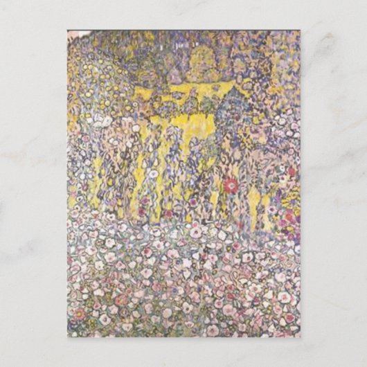 Gustav Klimt - Tuinbouwlandschap met heuveltop Briefkaart (Voorkant)