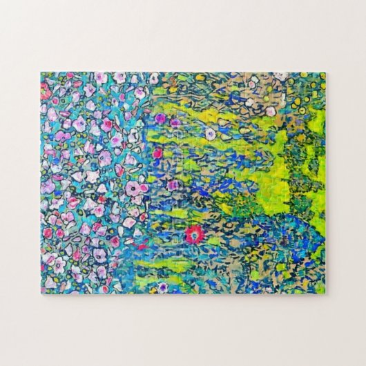Gustav Klimt - tuinbouwlandschap met Hillto Legpuzzel (Horizontaal)