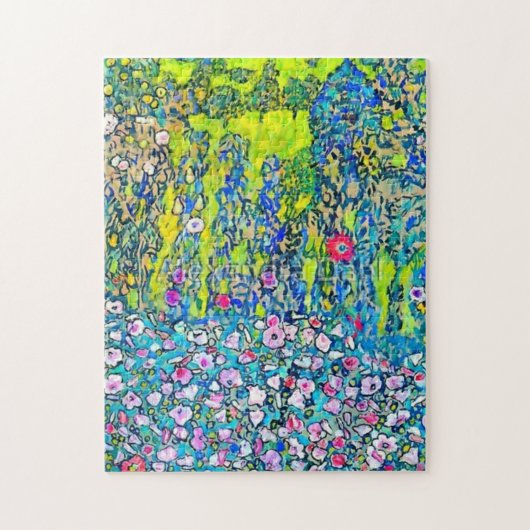 Gustav Klimt - tuinbouwlandschap met Hillto Legpuzzel (Verticaal)