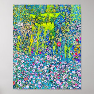 Gustav Klimt - tuinbouwlandschap met Hillto Poster