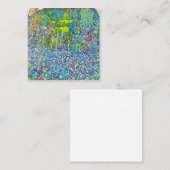 Gustav Klimt - tuinbouwlandschap met Hillto Vierkante Visitekaartje (Voorkant / Achterkant)
