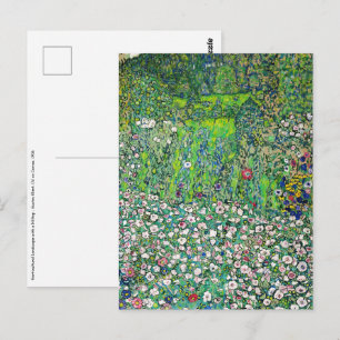 Gustav Klimt - Tuinlandschap en heuveltop Briefkaart