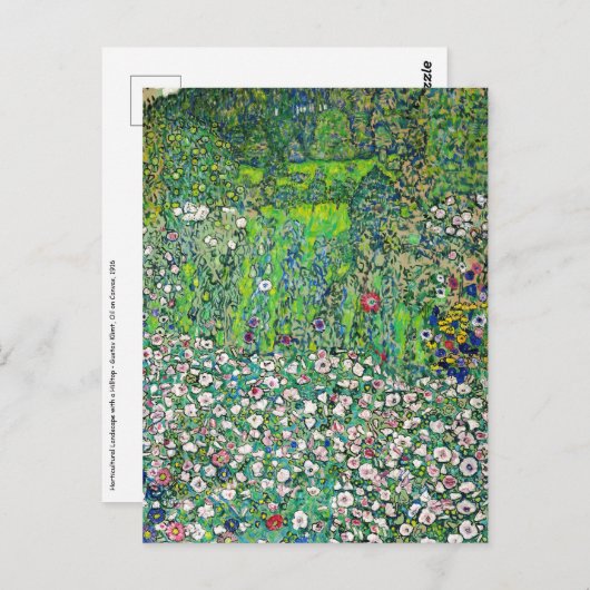 Gustav Klimt - Tuinlandschap en heuveltop Briefkaart (Voorkant / Achterkant)