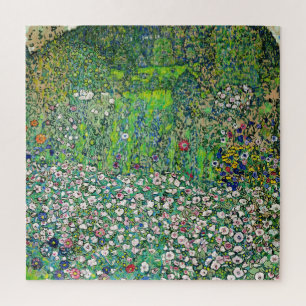 Gustav Klimt - Tuinlandschap en Heuveltop Legpuzzel