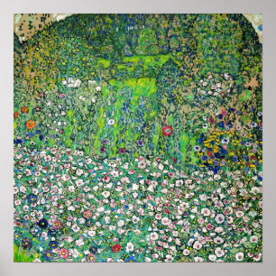 Gustav Klimt - Tuinlandschap en Heuveltop Poster