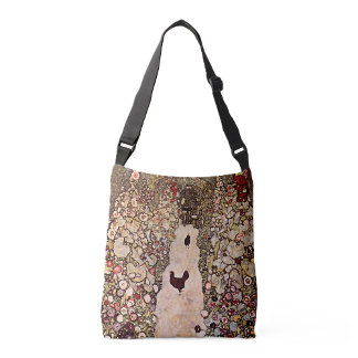 Gustav Klimt Tuinpad met kippen Crossbody Tas