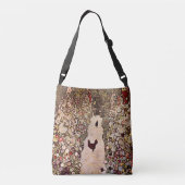 Gustav Klimt Tuinpad met kippen Crossbody Tas (Achterkant)