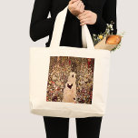 Gustav Klimt Tuinpad met  kippen Grote Tote Bag<br><div class="desc">Verhoog je alledaagse stijl met deze canvas tas met Gustav Klimt's "Garden Path with Chickens" meesterwerk. Deze levendige reproductie legt de ingewikkelde details en levendige kleuren van het originele schilderij vast en doordrenkt uw dagelijkse uitstapjes met grillen en charme. Deze canvas tas is ideaal voor het dragen van boodschappen, boeken...</div>