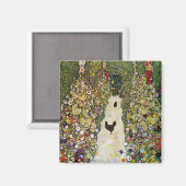 Gustav Klimt - Tuinpad met kippen Magneet (Voorkant / Achterkant)