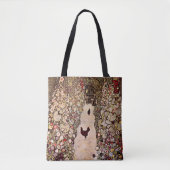 Gustav Klimt Tuinpad met kippen Tote Bag (Voorkant)