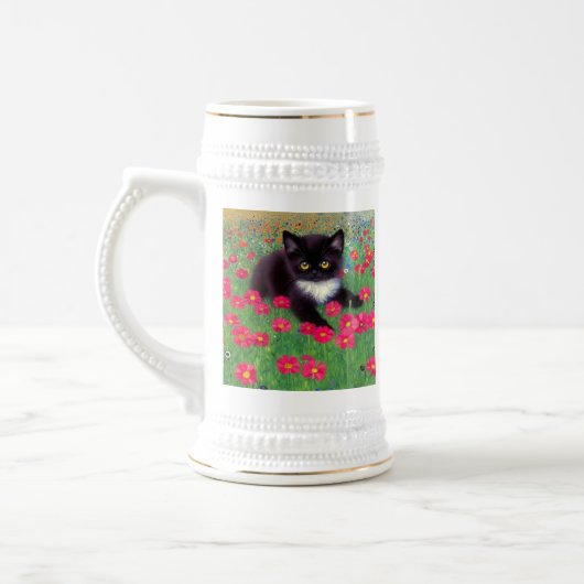 Gustav Klimt Tuxedo Cat Bierpul (Links)