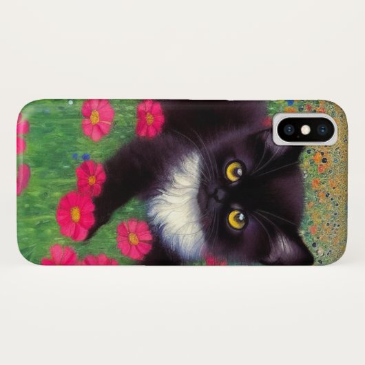 Gustav Klimt Tuxedo Cat Case-Mate iPhone Case (Achterkant (horizontaal))