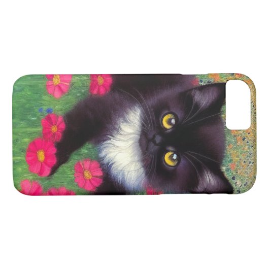 Gustav Klimt Tuxedo Cat Case-Mate iPhone Case (Achterkant (Horizontaal))