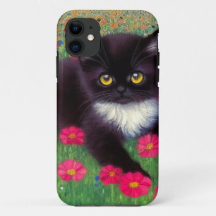 Gustav Klimt Tuxedo Cat Case-Mate iPhone Case