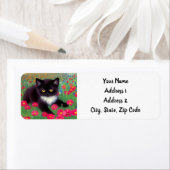 Gustav Klimt Tuxedo Cat Etiket (Insitu)