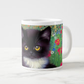 Gustav Klimt Tuxedo Cat Grote Koffiekop (Voorkant rechts)