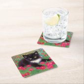 Gustav Klimt Tuxedo Cat Kartonnen Onderzetters (Insitu)