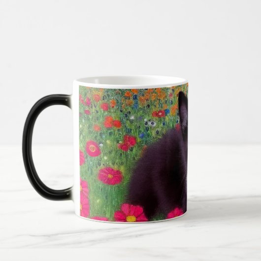 Gustav Klimt Tuxedo Cat Magische Mok (Links)