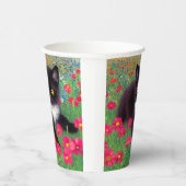 Gustav Klimt Tuxedo Cat Papieren Bekers (Rechts)