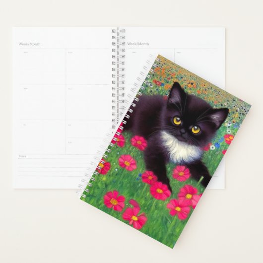 Gustav Klimt Tuxedo Cat Planner (Display)