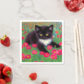 Gustav Klimt Tuxedo Cat Servet (Insitu)