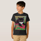 Gustav Klimt Tuxedo Cat T-shirt (Voorkant volledig)