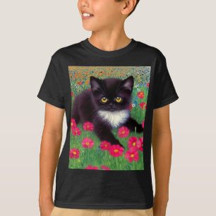 Gustav Klimt Tuxedo Cat T-shirt