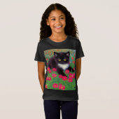 Gustav Klimt Tuxedo Cat T-shirt (Voorkant volledig)