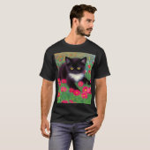 Gustav Klimt Tuxedo Cat T-shirt (Voorkant volledig)