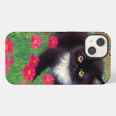 Gustav Klimt Tuxedo Kat iPhone Hoesje (Achterkant horizontaal)