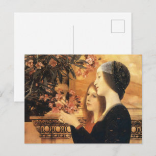 Gustav Klimt - Twee meisjes met een Oleander    Briefkaart