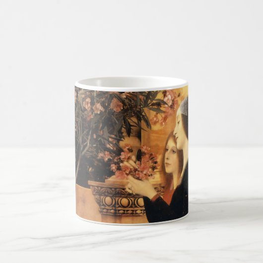 Gustav Klimt - Twee meisjes met een Oleander | Koffiemok (Center)