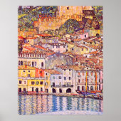 Gustav Klimt . Verschilderij van Malcesine en Gard Poster (Voorkant)