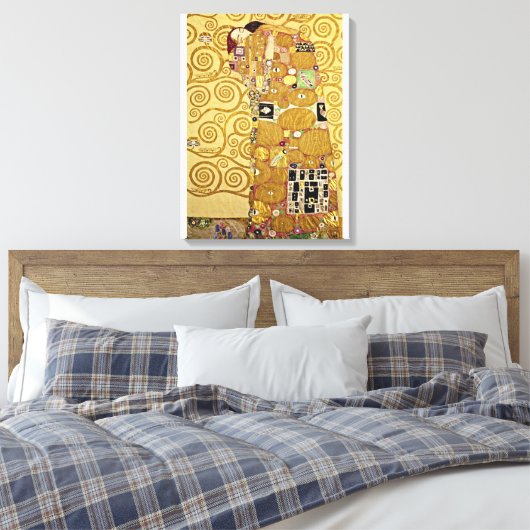 Gustav Klimt - Vervulling Canvas Afdruk (Insitu (Slaapkamer))